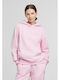 Women's Sweatshirt Hooded Soft Pink