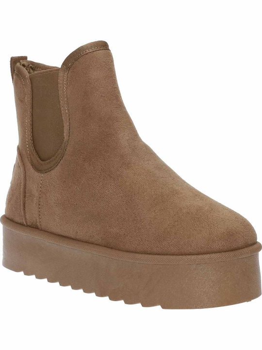 Envie Shoes Suede Women's Ankle Boots with Fur ...