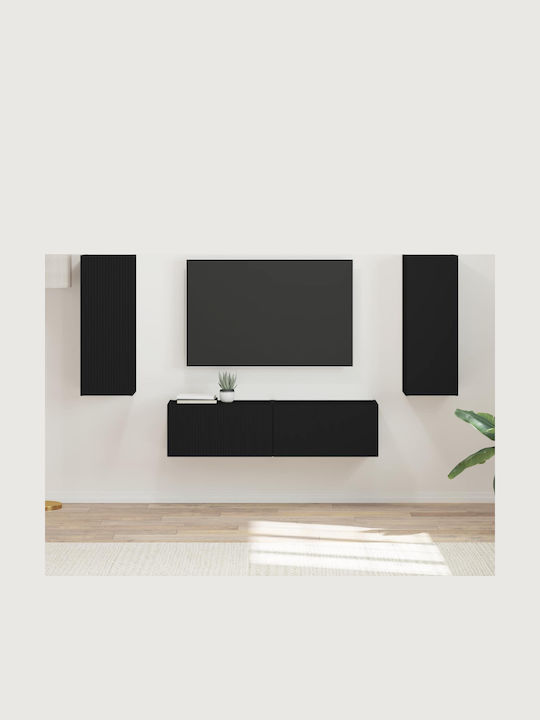 Living Room TV Unit Black L30xW31xH80cm