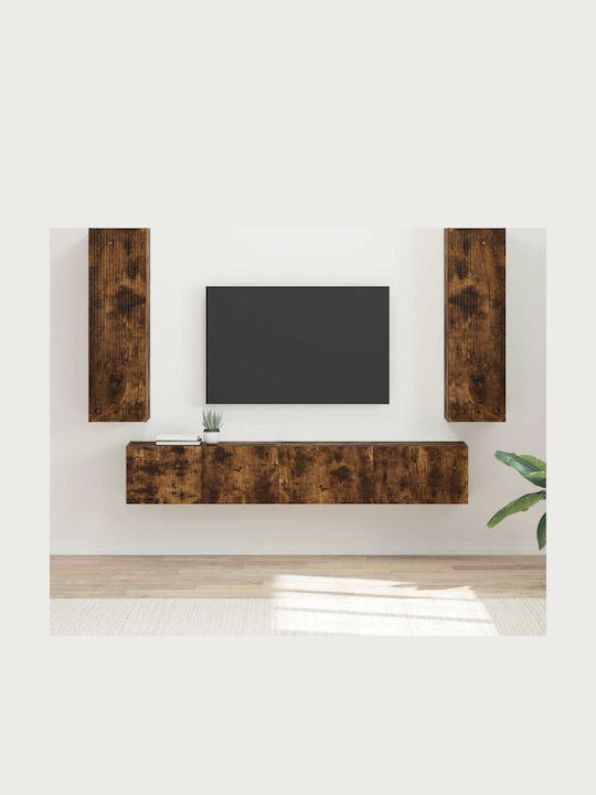 Living Room TV Unit Smoked Oak L30xW31xH100cm