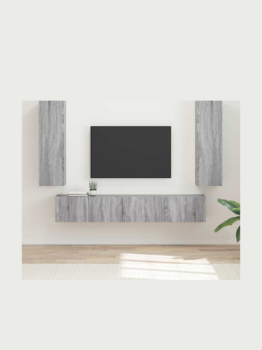 Living Room TV Unit Gray Sonoma L30xW31xH100cm