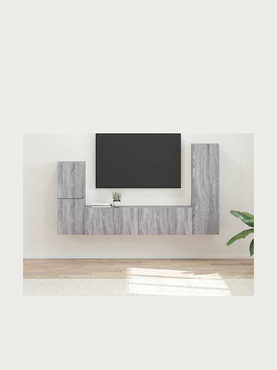 Living Room TV Unit Gray Sonoma L30xW31xH100cm