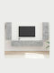 Wohnzimmer TV-Einheit Grey L30xB31xH60cm