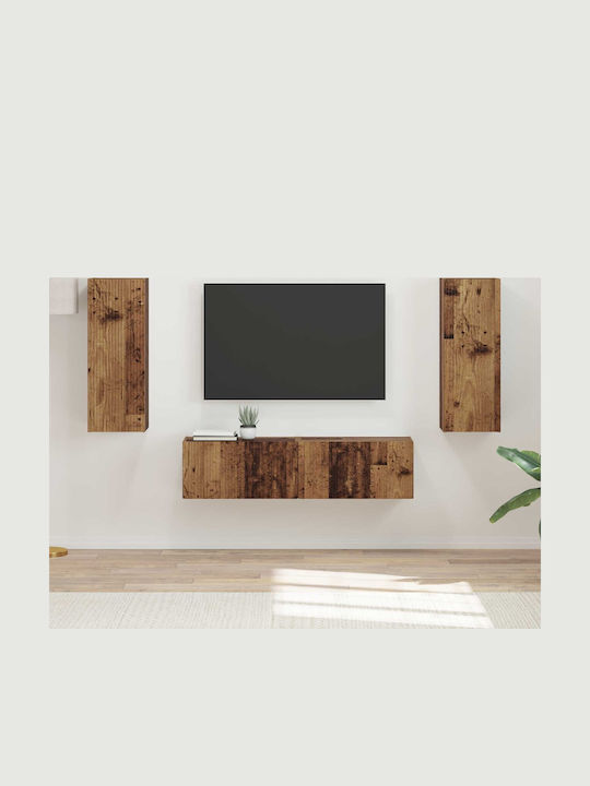 Living Room TV Unit Old Wood L30xW31xH80cm