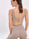 Frauen Sport-BHs Sport-BH Elephant Grey