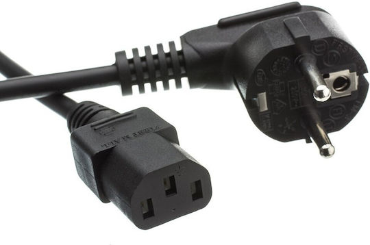 Powertech Schuko - IEC C5 Cablu 1.5m Negru (CAB-P028)