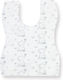 FreeOn Elephant Waterproof Bib Fabric with Hoop & Loop Fastener & Pocket White