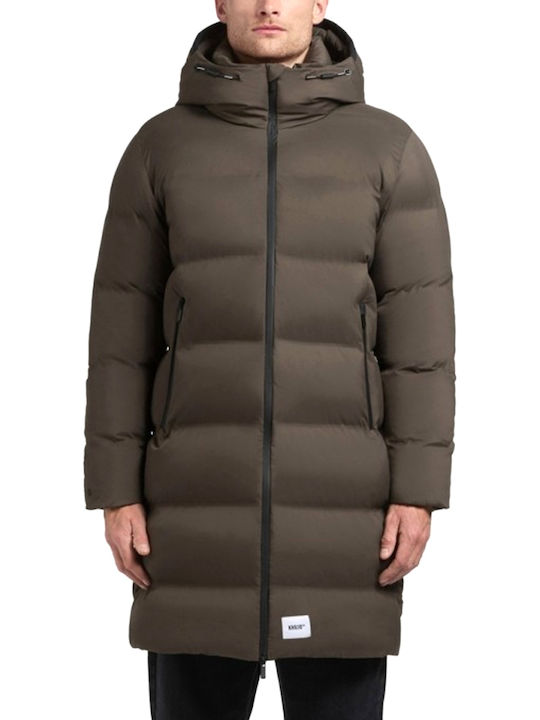 Μπουφάν Puffer Αδιάβροχο Χακί