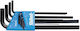 Set Long Hexagonal Socket Wrenches In Plastic Holder