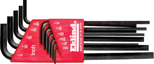 Set Long Hexagonal Socket Wrenches In Plastic Holder