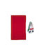Heinner Snowman Handtuch aus 100% Baumwolle in Rot Farbe 38x64cm
