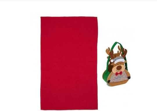 Heinner Deer Towel from 100% Cotton in Red Color 38x64cm Heinner Deer Towel from 100% Cotton in Red Color 38x64cm