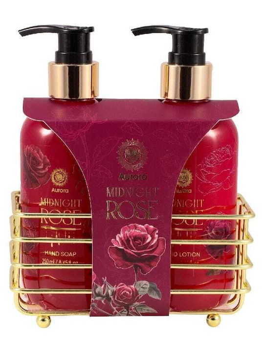 Aurora Midnight Rose Σετ Περιποίησης για Καθαρισμό Σώματος 2τμχ