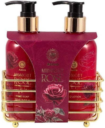 Aurora Midnight Rose Σετ Περιποίησης για Καθαρισμό Σώματος 2τμχ