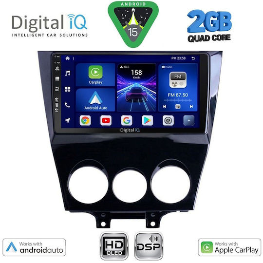 Digital IQ Ηχοσύστημα Αυτοκινήτου για Mazda RX-8 2008-2012 (Bluetooth/USB/WiFi/GPS/Apple-Carplay/Android-Auto) με Οθόνη Αφής 9"