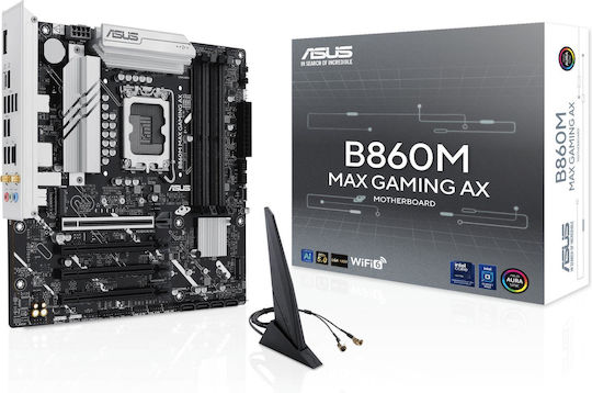 Asus B860M Max Gaming AX Wi-Fi Mainboard Micro ATX mit Intel 1851 Sockel