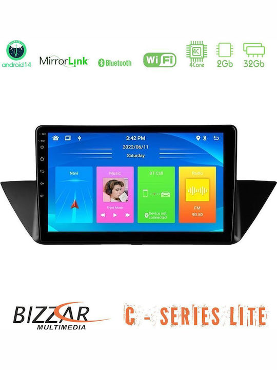 Bizzar Car Audio System for BMW X1 (E84) 2009 – 2014 (Bluetooth/USB/AUX/WiFi/GPS/Apple-Carplay/Android-Auto) with Touch Screen 10"