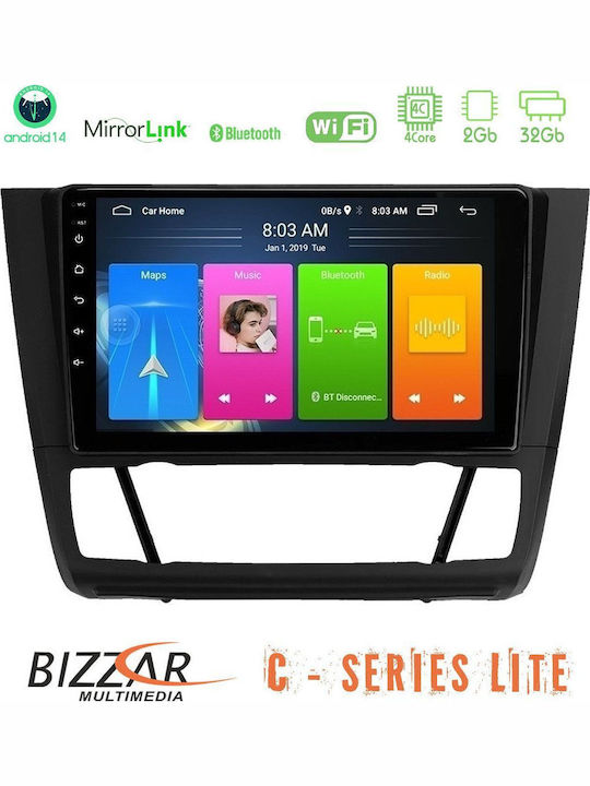 Bizzar Автомобилна Аудио Система с A/C (Блутут/USB/AUX/WiFi/GPS/Apple-Carplay/Android-Auto) с Тъчскрийн 9"
