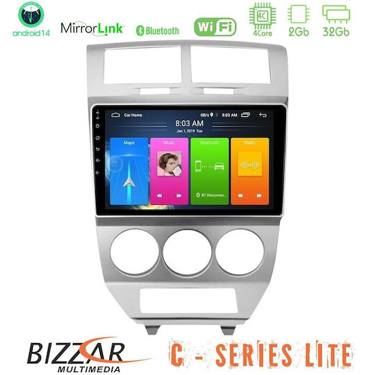 Bizzar Car Audio System Dodge Caliber 2006-2011 (Bluetooth/USB/AUX/WiFi/GPS/Apple-Carplay/Android-Auto) with Touch Screen 10"