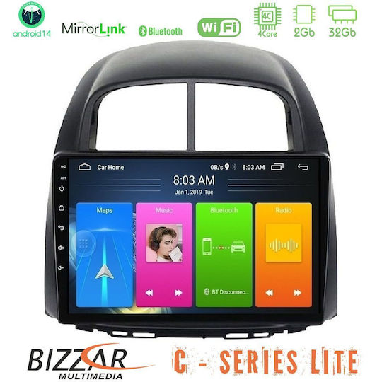 Bizzar Car Audio System for Daihatsu Sirion Subaru Justy 2008-2010 (Bluetooth/USB/AUX/WiFi/GPS/Apple-Carplay/Android-Auto) with Touch Screen 10"