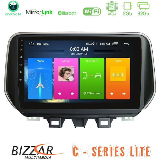 Bizzar Car Audio System for Hyundai iX35 2018 – 2020 (Bluetooth/USB/AUX/WiFi/GPS/Apple-Carplay/Android-Auto) with Touch Screen 10"