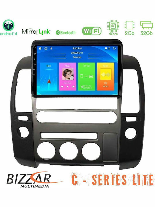 Bizzar Car Audio System for Nissan Navara / Pathfinder 2006-2012 (Bluetooth/USB/AUX/WiFi/GPS/Apple-Carplay/Android-Auto) with Touch Screen 9"