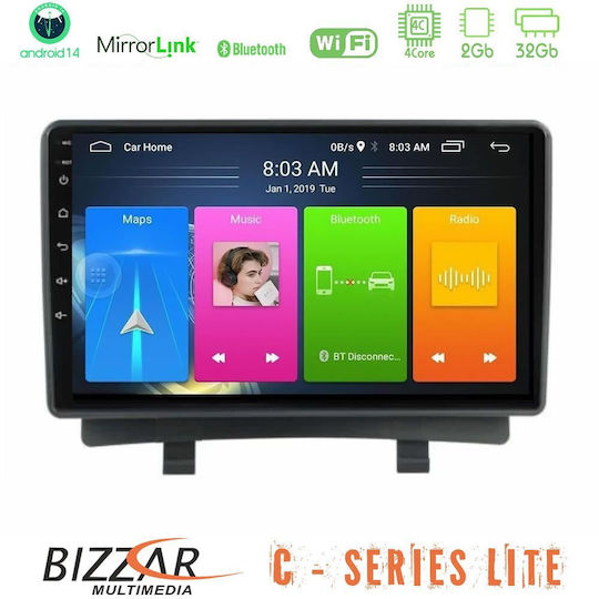 Bizzar Car Audio System for Opel Zafira / Zafira Tourer 2012-2016 (Bluetooth/USB/AUX/WiFi/GPS/Apple-Carplay/Android-Auto) with Touch Screen 9"