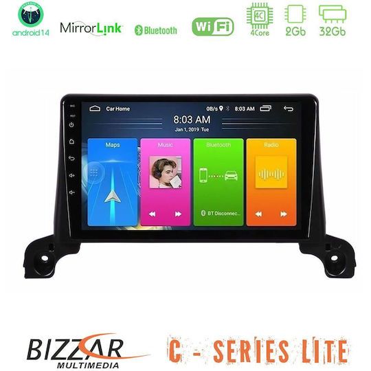 Bizzar Car Audio System for Peugeot 5008 / 3008 2017-2023 (Bluetooth/USB/AUX/WiFi/GPS/Apple-Carplay/Android-Auto) with Touch Screen 9"