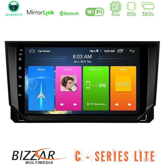 Bizzar Ηχοσύστημα Αυτοκινήτου για Seat Arona / Ibiza 2017 (Bluetooth/USB/AUX/WiFi/GPS/Apple-Carplay/Android-Auto) με Οθόνη Αφής 9"