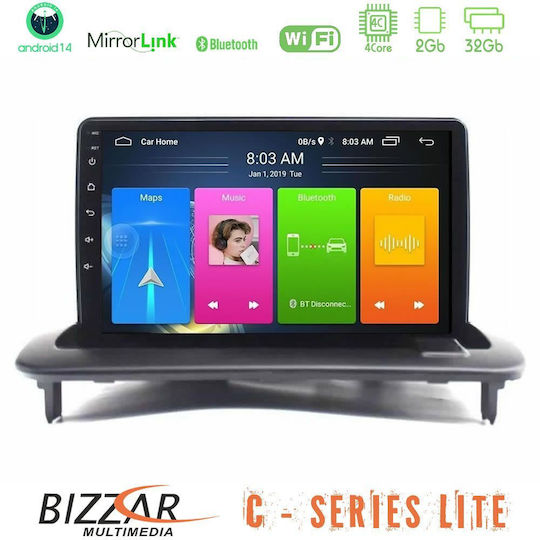 Bizzar Auto-Audiosystem für Volvo S40 / C30 / C70 2006-2013 (Bluetooth/USB/AUX/WiFi/GPS/Apple-Carplay/Android-Auto) mit Touchscreen 9"
