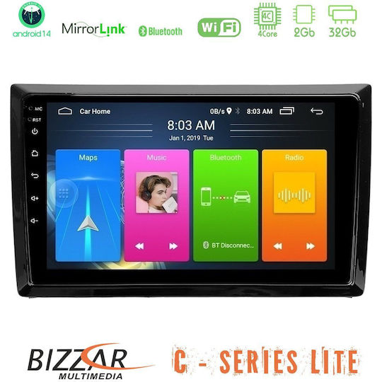 Bizzar Auto-Audiosystem für Volkswagen Käfer 2012-2018 (Bluetooth/USB/AUX/WiFi/GPS/Apple-Carplay/Android-Auto) mit Touchscreen 9"