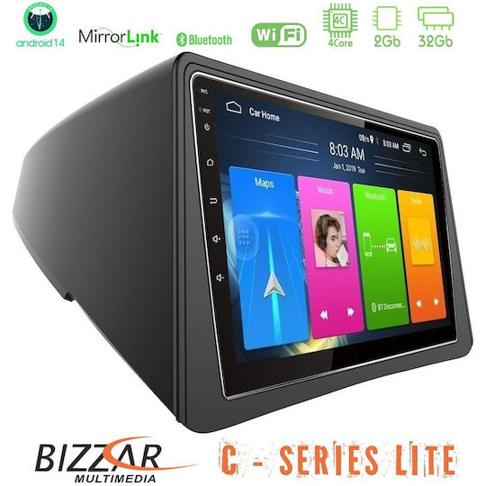 Bizzar Auto-Audiosystem für Opel Mokka 2013-2015 (Bluetooth/USB/AUX/WiFi/GPS/Apple-Carplay/Android-Auto) mit Touchscreen 9"