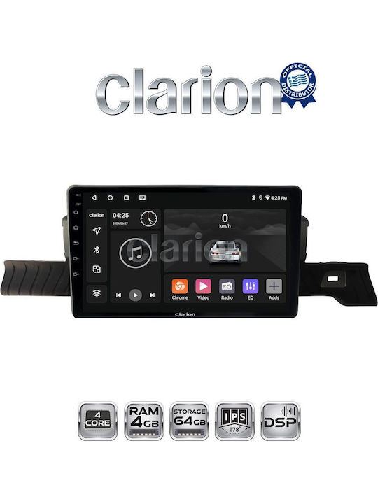 Clarion Ηχοσύστημα Αυτοκινήτου για Citroen C3 (Bluetooth/USB/WiFi/GPS/Apple-Carplay/Android-Auto)