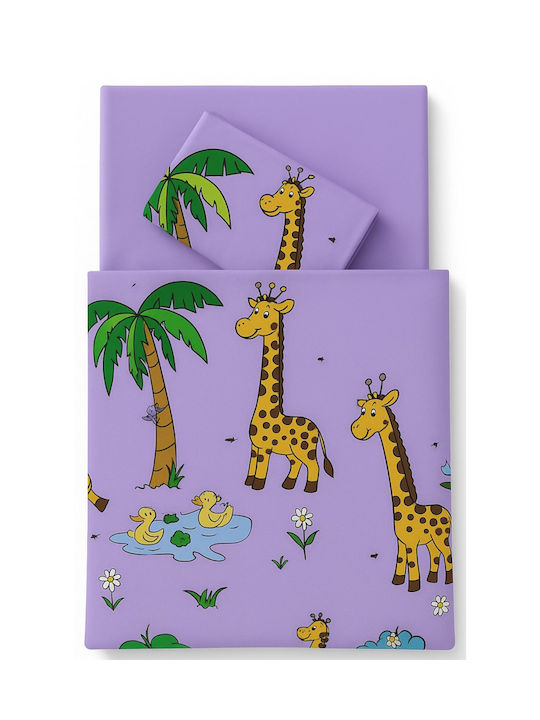 Beboulino Σετ Jungle Μωβ 105x170εκ.