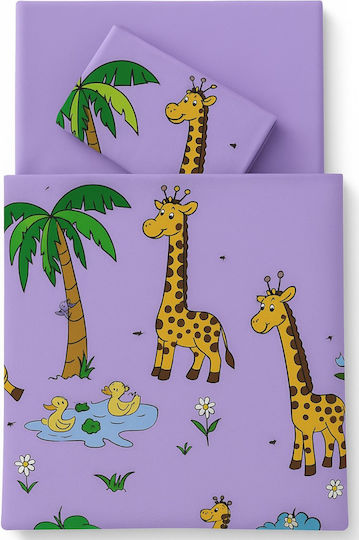 Beboulino Jungle Purple Set 105x170cm