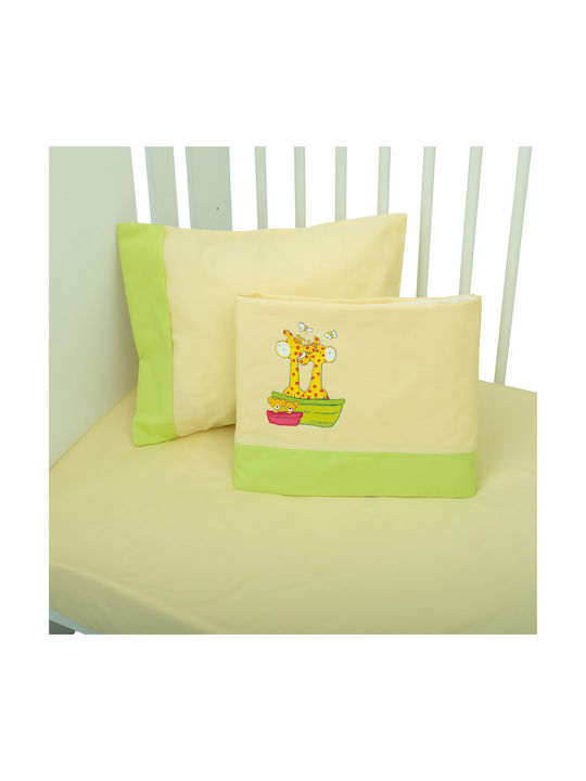 Mother Baby Giraffe Baby Sheets Set Crib Cotton...