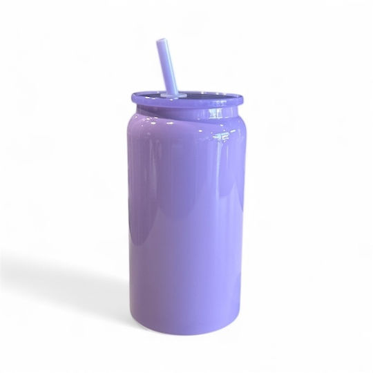 Dream House Glass Thermos Bottle 480ml Purple