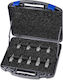 Set Capete Cheie Priză Profil Hexagonal Exterior 1/2 Inch Hx4 Hx19 9 Bucăți 725h9ol