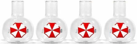 Half Moon Bay Resident Evil Umbrella Corporation Set 4 Mini Glasses 100ml