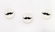 Glass Decorative Element for Wedding Favors White Glass Mustache 18mm 50pcs 1pcs