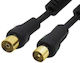 Lancom Καλώδιο Κεραίας Coax male - Coax female Μαύρο 10m (02.006.0136) 3τμχ