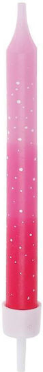 Next 496247 Lumânări de aniversare fucsia blister 8 bucăți H8cm