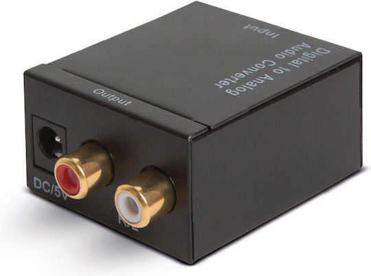 Convertor Audio Stereo Toslink Rca Intrare Digitală Ieșire Analogică 2x Rca Către Amplificator Alimentare Usb Delight 05147