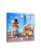 Tulup Silent Wall Clock Glass Yellow 30x30cm