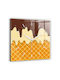 Tulup Silent Ceas de Perete Sticlă Multicolor 30x30cm