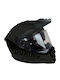 ByCity Xtreme Black Matt Motorcycle Helmet On-Off ECE 22.06 with Sunvisor