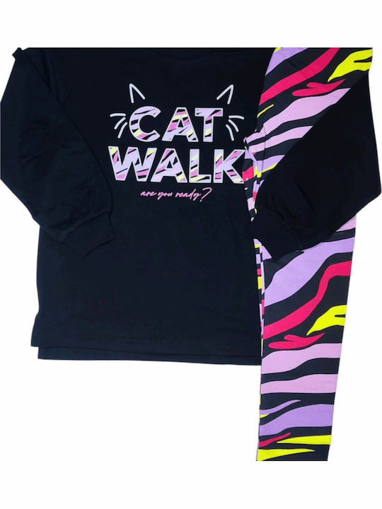 Nath Kids Kinderbekleidungssets mit Leggings Schwarze 2 Stück