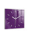Tulup Silent Wall Clock Purple 30x30cm