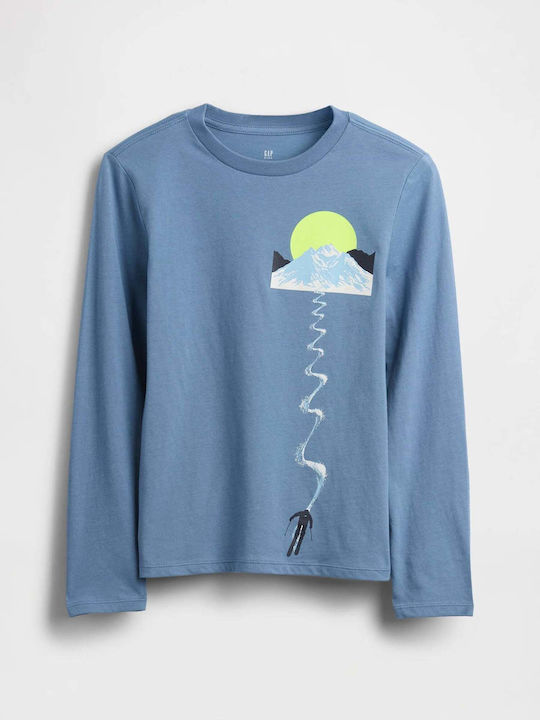 GAP Kids' Shirt Long Sleeve Jasper Blue