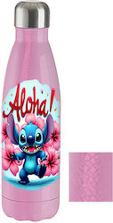 Μπουκάλι Θερμός Lilo & Stitch 500ml Ροζ Crackle Μπουκάλι Θερμός Lilo & Stitch 500ml Ροζ Crackle
